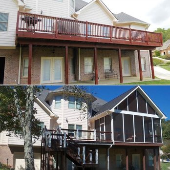 ImproveAmerica - Magnificent improvement of old deck to new deck with gorgeous screened room - General Contractors Near Me ImproveAmerica - Magnificent improvement of old deck to new deck with gorgeous screened room - General Contractors Near Me
