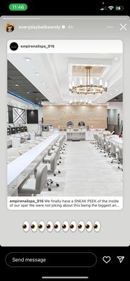 New Empire Nail Spa 2023! - This Nail Spa took us 15 months to build out. We want to make this spa a spacious relaxing environment for our customers. We have 30 pedi chairs and 30 mani tables to accommodate our customers at the last minute. Please come by and give is a try! New Empire Nail Spa 2023! - This Nail Spa took us 15 months to build out. We want to make this spa a spacious relaxing environment for our customers. We have 30 pedi chairs and 30 mani tables to accommodate our customers at the last minute. Please come by and give is a try!