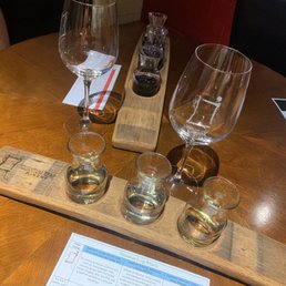 Wine flight - red and sweet