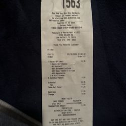 McDonald's - Receipt