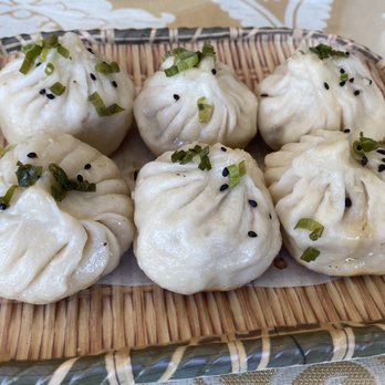 Blue Wave - D3. Pan Fried Pork Buns - Shanghainese Near Me - Williston Park, New York Blue Wave - D3. Pan Fried Pork Buns - Shanghainese Near Me - Williston Park, New York