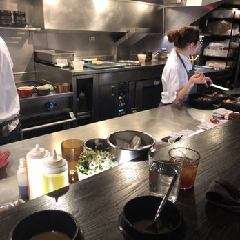 Roister - View from prep kitchen counter - New American Near Me - Chicago, Illinois Roister - View from prep kitchen counter - New American Near Me - Chicago, Illinois