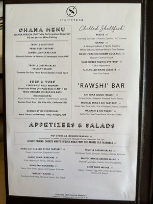 Menu photo 7 Stripsteak Honolulu, HI