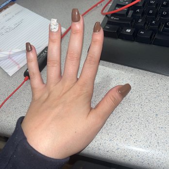 EZ Nails Salon - Coffin short full set acrylic - Nail Salons Near Me - Cartersville, Georgia