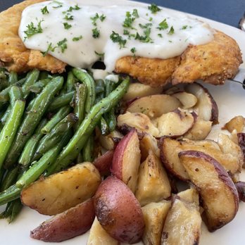 Doc's Seafood & Steaks - Chicken fried chicken, the sides were awesome! - Seafood Near Me - Corpus Christi, Texas Doc's Seafood & Steaks - Chicken fried chicken, the sides were awesome! - Seafood Near Me - Corpus Christi, Texas