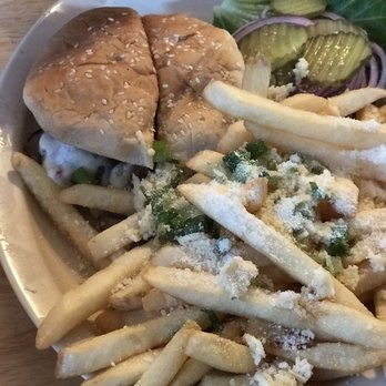 Foothills Cafe - Mexican burger with garlic fries - Breakfast & Brunch Near Me - Sonora, California
