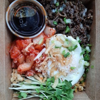 Wow Cow - Bop Bowl w/egg+kimchee - Korean Near Me - Tigard, Oregon Wow Cow - Bop Bowl w/egg+kimchee - Korean Near Me - Tigard, Oregon