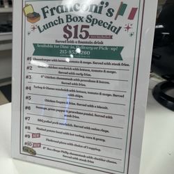 Franconis Pizzeria - Lunch specials