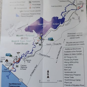 Myakka River State Park - Park map does not show hiking trails - Parks Near Me - Sarasota, Florida Myakka River State Park - Park map does not show hiking trails - Parks Near Me - Sarasota, Florida