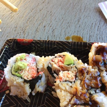 Sarku Japan - Another roll fell apart. Only piece of sushi with some avocado - Japanese Near Me - Thousand Oaks, California Sarku Japan - Another roll fell apart. Only piece of sushi with some avocado - Japanese Near Me - Thousand Oaks, California