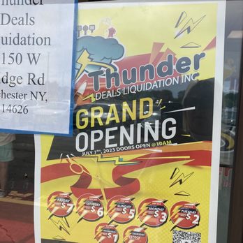 Thunder Deals Liquidation - Discount Store Near Me - Rochester, New York Thunder Deals Liquidation - Discount Store Near Me - Rochester, New York