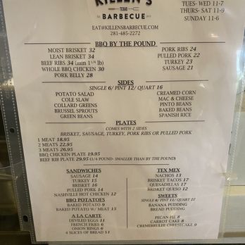 Killen's Barbecue - Barbeque Near Me - Pearland, Texas