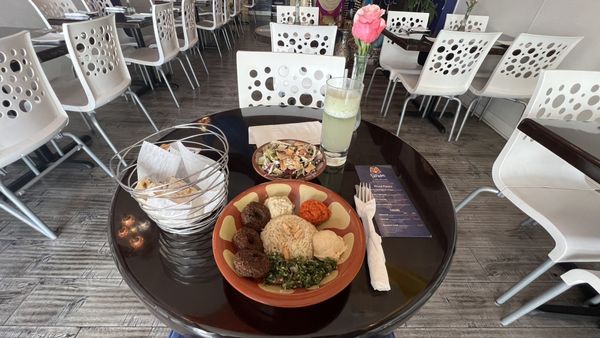 Photo of Faraon - Miami, FL, US. The vegan lunch I opted for.  Falafel bowl.