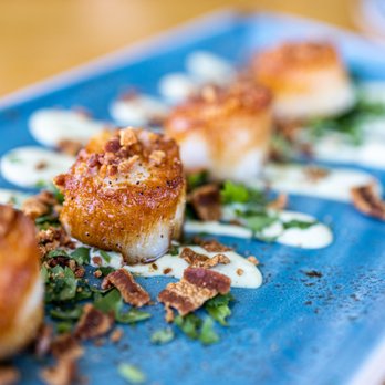 Bluewater Grill - Pan-Seared Scallops App ($20) - Seafood Near Me - Coronado, California Bluewater Grill - Pan-Seared Scallops App ($20) - Seafood Near Me - Coronado, California