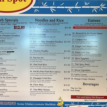 Thai Spot - Thai Spot Menu 6/18/26 - Thai Near Me - Chino Valley, Arizona Thai Spot - Thai Spot Menu 6/18/26 - Thai Near Me - Chino Valley, Arizona