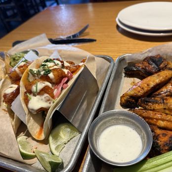 Twin Peaks - Sweet and spicy shrimp tacos and smoked & grilled wings - New American Near Me - Tempe, Arizona Twin Peaks - Sweet and spicy shrimp tacos and smoked & grilled wings - New American Near Me - Tempe, Arizona