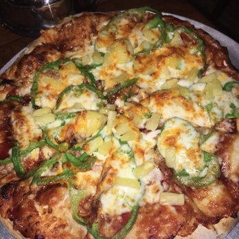 Caliente Pizza and Draft House - Luau Pizza. Very good but they could use to put more pulled pork on it..very sparse, and a little bit more BBQ sauce. - Pizza Near Me - Monroeville, Pennsylvania Caliente Pizza and Draft House - Luau Pizza. Very good but they could use to put more pulled pork on it..very sparse, and a little bit more BBQ sauce. - Pizza Near Me - Monroeville, Pennsylvania