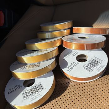 Michaels - Brown and Gold satin 3/8" (15 yard roll) ribbon to make Padres lei papale or lei po`o (hat or head lei). - Art Supplies Near Me - Chula Vista, California Michaels - Brown and Gold satin 3/8" (15 yard roll) ribbon to make Padres lei papale or lei po`o (hat or head lei). - Art Supplies Near Me - Chula Vista, California