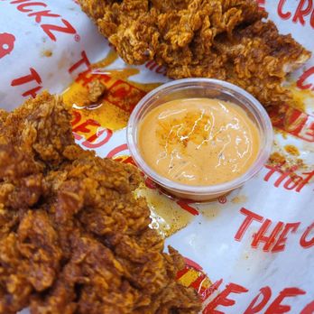 The Red Chickz - Cool Glow Spark Bonfire - thats the spice level of these chicken strips Blaze Inferno These are the heat profiles of deliciousness - Chicken Shop Near Me - Carlsbad, California The Red Chickz - Cool Glow Spark Bonfire - thats the spice level of these chicken strips Blaze Inferno These are the heat profiles of deliciousness - Chicken Shop Near Me - Carlsbad, California