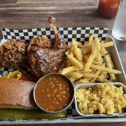 Valhalla Smoke House - Pulled Pork Meal with 1/4 Smoked Chicken