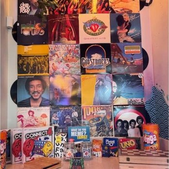 Spitz - A huge assortment of games to play! Love the vinyl sleeve covers too! - Greek Near Me - Placentia, California