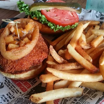 Boston's On the Beach - Crabcake sandwich - Seafood Near Me - Delray Beach, Florida Boston's On the Beach - Crabcake sandwich - Seafood Near Me - Delray Beach, Florida