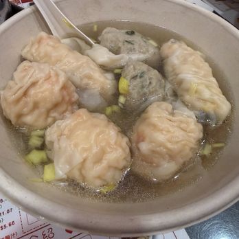 Maxi’s Noodle 3 - Triple combo with wonton, dumplings, and dace fish ball - Cantonese Near Me - New York, New York Maxi’s Noodle 3 - Triple combo with wonton, dumplings, and dace fish ball - Cantonese Near Me - New York, New York