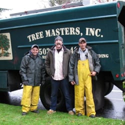 Tree Masters - The owner Tom Burke and 2 of his trained crew.