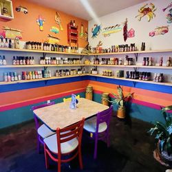 Burrito Bandito - Hot sauce wall