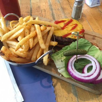 Bistro St Germain - That pickle is roughly the size of my index finger, I kid you not. What the hell kind of presentation is this? - French Near Me - Seal Beach, California