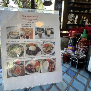 Tiny Saigon - Menu 1/2026 - Vietnamese Near Me - Corona, California
