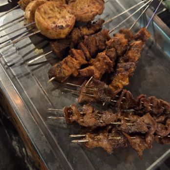 Khan Skewer Restaurant - Skewers and mushrooms - Barbeque Near Me - Honolulu, Hawaii