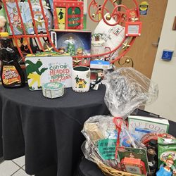 The Music Theatre of Idaho - I won all these prizes!!! I entered into their raffle for ELF themed gifts baskets and won BOTH!!!