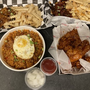 bb.q Chicken Suwanee - Kimchi Fried Rice, Secret Spicy Chicken, Galbi Boneless, Spicy Galbi Boneless, French Fries - Korean Near Me - Suwanee, Georgia
