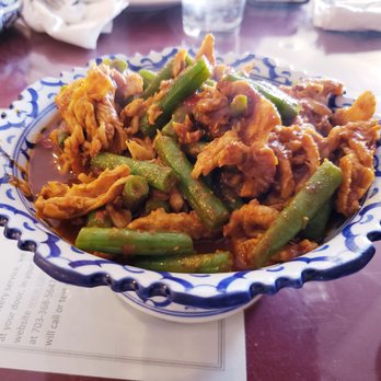 Siam Classic - Pad Prik Khing with Chicken - Thai Near Me - Manassas, Virginia