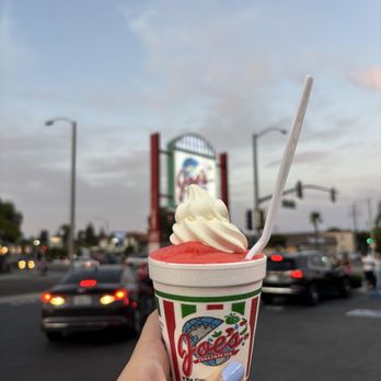 Joes Italian Ice - Flavor of the day: Hawaiian Punch  It was delicious!! - Ice Cream & Frozen Yogurt Near Me - Anaheim, California