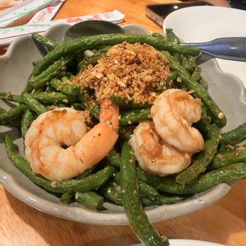 Basil & Co - Green Blistered String Beans with shrimp - Thai Near Me - Diamond Bar, California