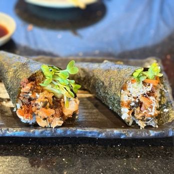 Chiba Japanese - Smoke Salmon Skin Hand Roll - Japanese Near Me - San Diego, California Chiba Japanese - Smoke Salmon Skin Hand Roll - Japanese Near Me - San Diego, California