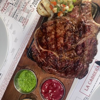 La Cabrera - Bone in cowboy steak - Argentine Near Me - Sunny Isles Beach, Florida