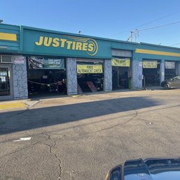 Exterior outside entrance of Just Tires - Reseda, California Exterior outside entrance of Just Tires - Reseda, California