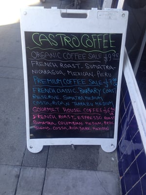 Menu photo 5 Castro Coffee Company San Francisco, CA