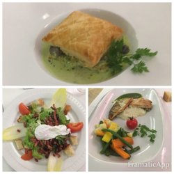 La Maison Blanche - Feuilleté d'escargots, salade beaujolais et filet de féra