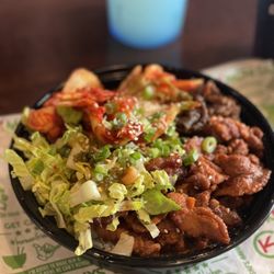 Kimchi Guys - Laclede's Landing - BBQ meat Bibimbap Bowl