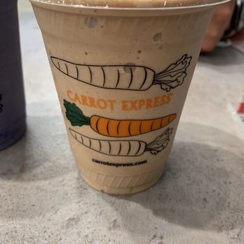 Carrot Express - Peanut butter cup smoothie - Salad Near Me - Fort Lauderdale, Florida Carrot Express - Peanut butter cup smoothie - Salad Near Me - Fort Lauderdale, Florida
