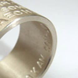Nina Vohs Golschmiede - Spruch-Ring, 925er Feinsilber