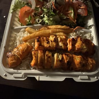 Granville Kebab & Poutine - Chicken kebab and rice - Kebab Near Me - Vancouver, British Columbia Granville Kebab & Poutine - Chicken kebab and rice - Kebab Near Me - Vancouver, British Columbia