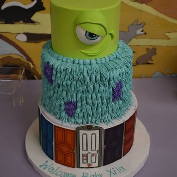 Noland's Cake Shop - Monster inc, themed baby shower cake. - Bakeries Near Me - Pleasanton, California Noland's Cake Shop - Monster inc, themed baby shower cake. - Bakeries Near Me - Pleasanton, California