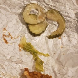 Wendy's - Welted lettuce... hard chicken... pickles tasted old, yuck!