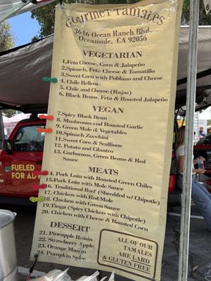 Menu photo 1 Gourmet Tamales Oceanside, CA