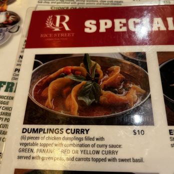 Rice Street Thai - Dumplings were bomb. "Yellow sauce " - Asian Fusion Near Me - Bell Gardens, California